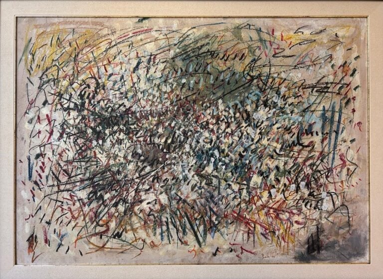 Tancredi Parmeggiani, tecnica mista su cartone, 1956, cm 70,5x100. Foto CIAC di Foligno