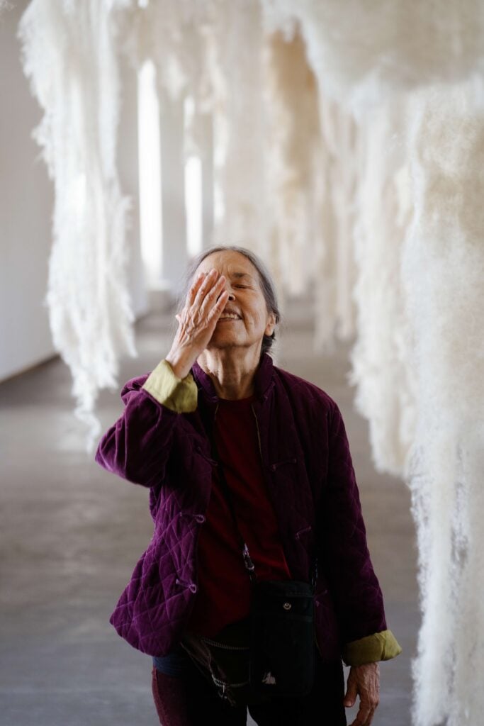 Cecilia Vicu&ntilde;a
El glaciar ido (The vanished glacier / Il ghiacciaio scomparso), 2026 (dettaglio / detail)
Veduta dell&rsquo;allestimento / installation view
Castello di Rivoli Museo d&rsquo;Arte Contemporanea, Rivoli-Torino
Foto / Photo Alberto Nidola
&copy; CECILIA VICU&Ntilde;A, by SIAE