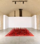 Renzogallo, L&rsquo;ombra delle idee, 2018 &ndash; 2026, giornali, legno, smalti/newspapers, wood, and enamel paint, Oltre le ceneri, Mattatoio, La Pelanda, installation view, Ph. Alessandro Vasari, Roma 202