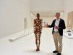 Antony Gormley che presenta la sua mostra &ldquo;Geestgrond&rdquo; al KMSKA di Anversa, photo Claudia Giraud