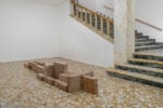 Antony Gormley - EARTH 2025, clay, 18 slabs. Copyright: &copy; the Artist. Photo: Ela Bialkowska, OKNO Studio Antony Gormley e Nikhil Chopra alla Galleria Continua