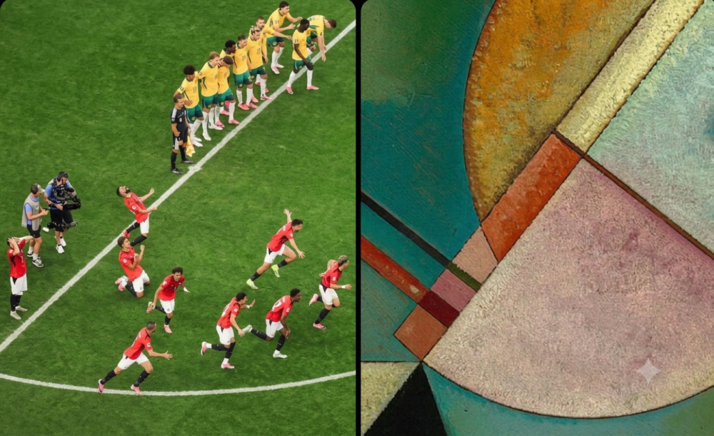 La pagina Instagram che mette a confronto i momenti epici dello sport con le opere d’arte ora racconta anche i Mondiali di calcio
