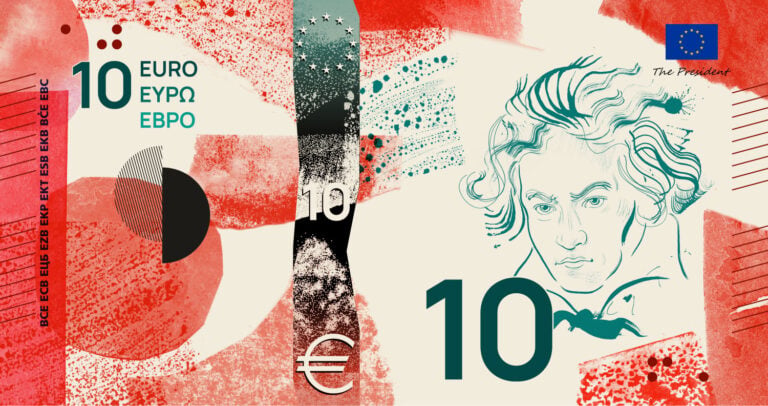 Proposta F per il design delle nuove banconote in euro