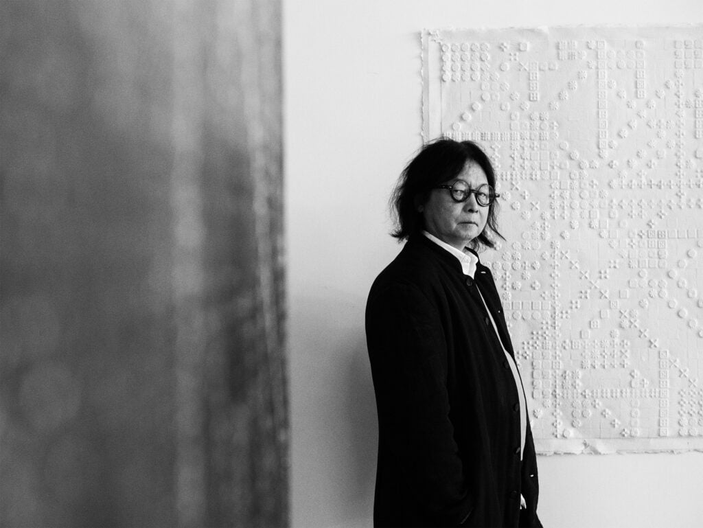 Ding Yi. Courtesy Ding Yi Studio. Photo Zhou Salian