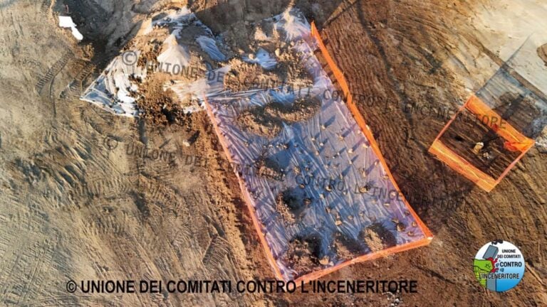 I ritrovamenti archeologici nel cantiere del termovalorizzatore di Santa Palomba. Le foto dell'Unione dei Comitati