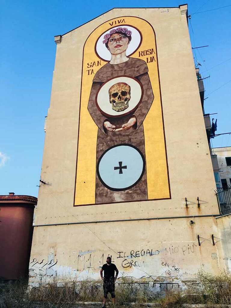 Igor Scalisi Palminteri, Viva Santa Rosalia, Palermo, quartiere Ballar&ograve;