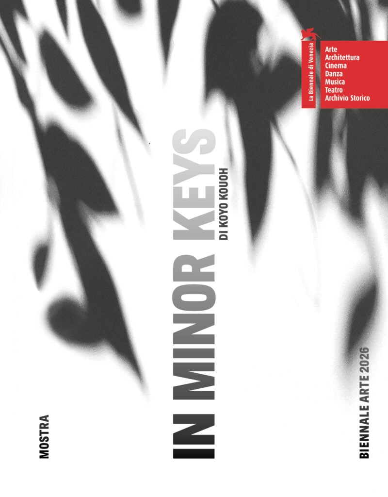 In Minor Keys, a cura di Koyo Kouoh, copertina del catalogo, volume 1. Courtesy La Biennale di Venezia. Progetto grafico Clarissa Herbst, Alex Sonderegger