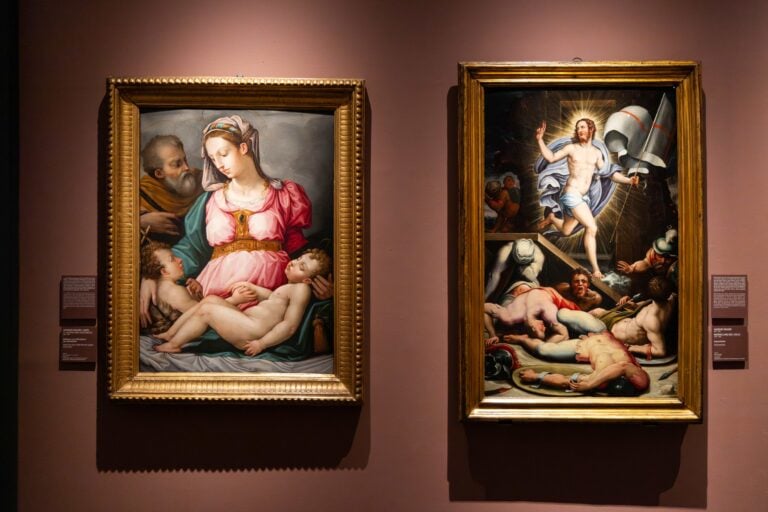 Installation view della mostra "Vasari e Roma"