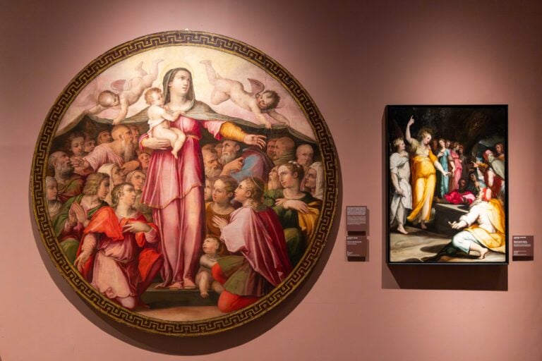 Installation view della mostra "Vasari e Roma"