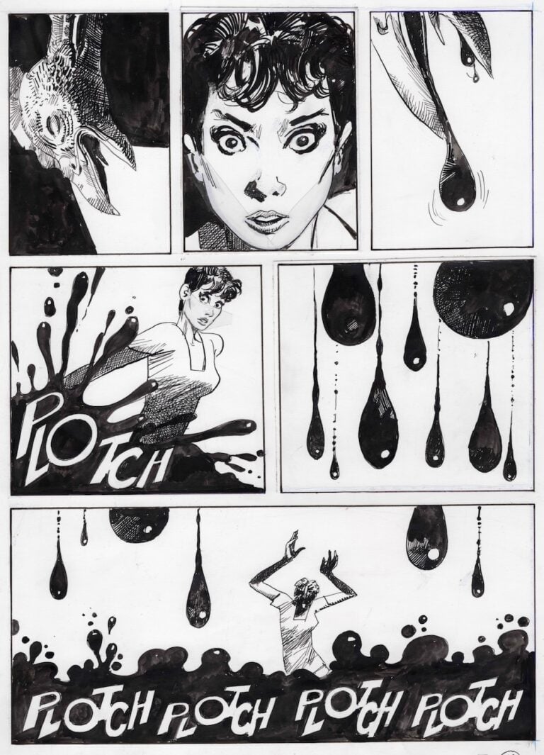 Una tavola di Sergio Toppi, Julia, in mostra al PAFF! di Pordenone