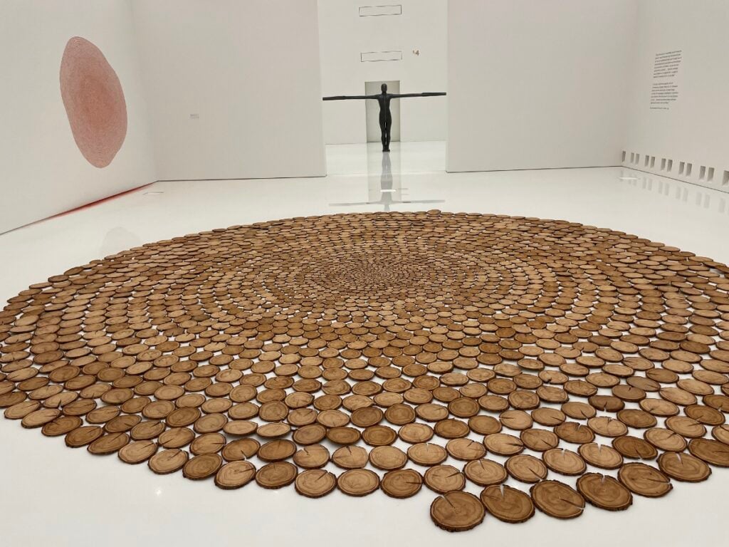 La mostra &ldquo;Geestgrond&rdquo; di Antony Gormley al KMSKA di Anversa, gl spazi esterni photo Claudia Giraud