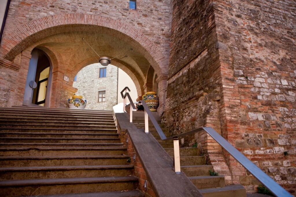 L'ingresso al Museo Dinamico del Laterizio e delle Terrecotte di Marsciano