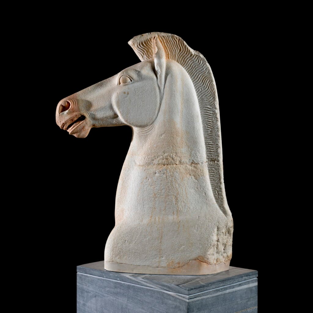 Testa di cavallo, laboratorio attico, marmo. Circa 515 a.C
Madrid, Museo Nazionale del Prado