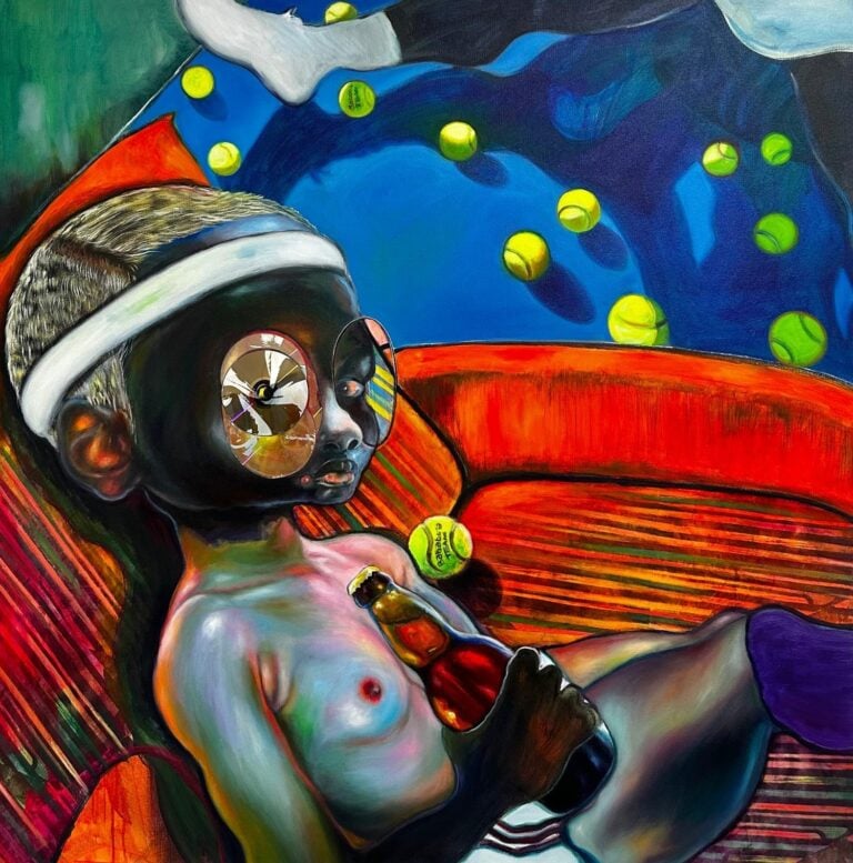 Ndidi Emefiele, Half Time, 2024, Courtesy of the Artist e Rosenfeld gallery Intervista a Ndidi Emefiele
