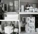 Nico Caruso, fasi del processo di lavorazione dei multipli a partire dal polistirolo, anni '60