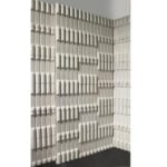 Nino Caruso, parete modulare in ceramica, piastrelle della serie Canne d'organo. Produzione Marazzi, Italia, 1972