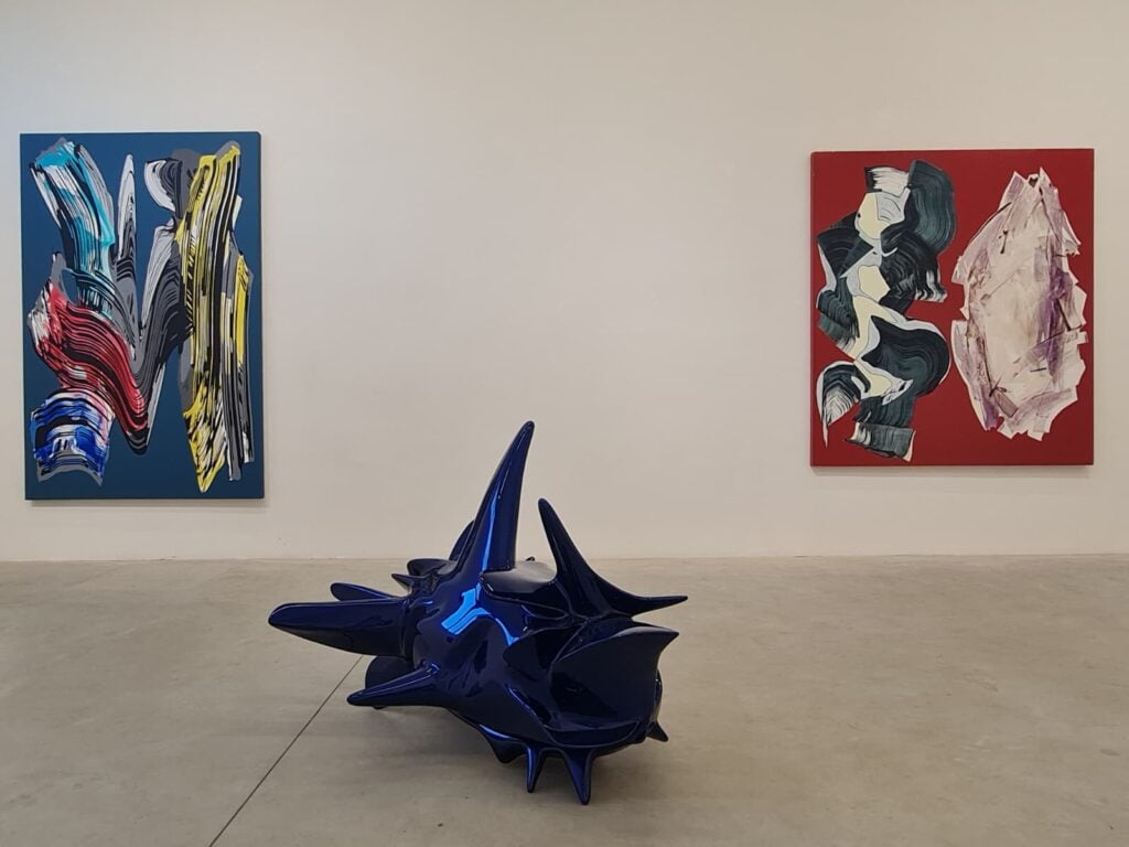 Nino Mustica, Solid Brushstokes, installation view at Scaramouche Gallery, Milano, 2026. Courtesy Scaramouche Gallery