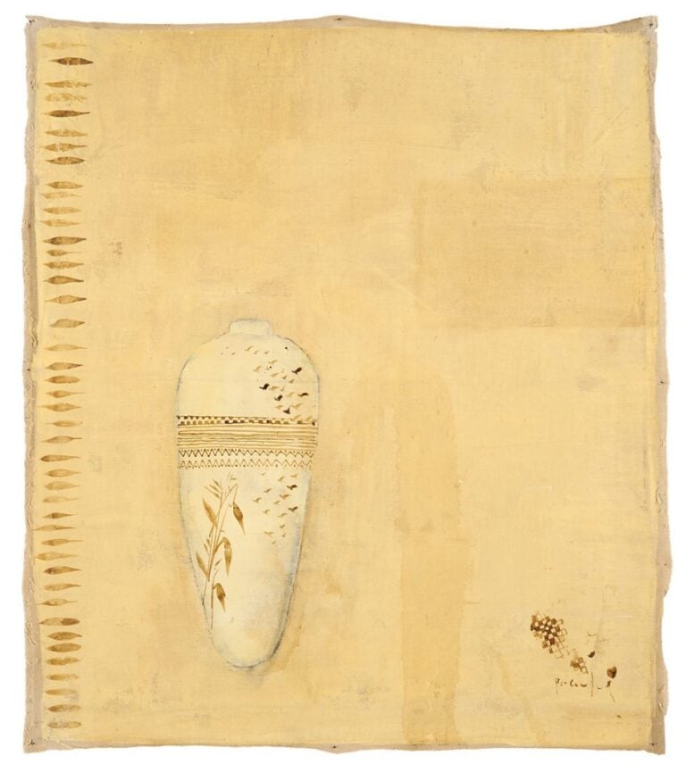 Piero Pizzi Cannella, Ombra cinese, 2009, tecnica mista su tela, cm 102 x 90