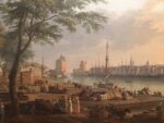 Una delle vedute dei porti di Joseph Vernet in mostra a "La Marine & les peintres. Quatre si&egrave;cles d&rsquo;art et de pouvoir", Parigi, Mus&eacute;e de la Marine