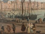 Una delle vedute dei porti di Joseph Vernet in mostra a "La Marine & les peintres. Quatre si&egrave;cles d&rsquo;art et de pouvoir", Parigi, Mus&eacute;e de la Marine