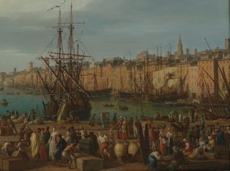 Joseph Vernet, L'interieur du port de Marseille, 1754