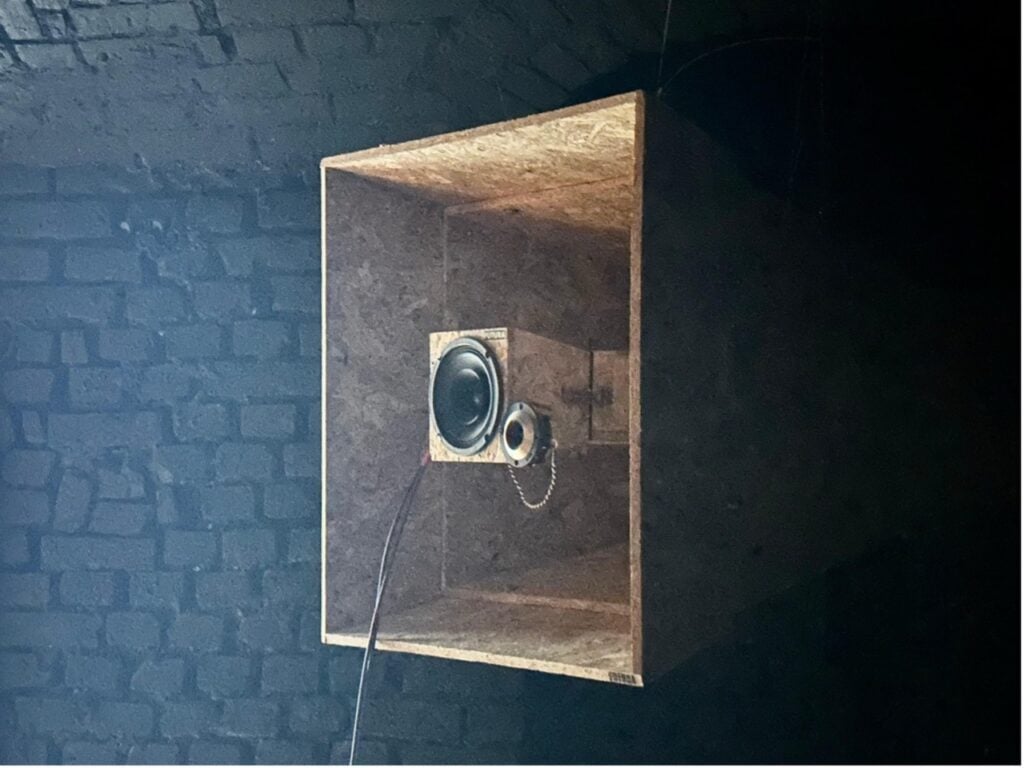 Sound system di Futura Research, Milano, 2026. Courtesy Galleria Settantaventidue. Photo Annalisa Campagna
