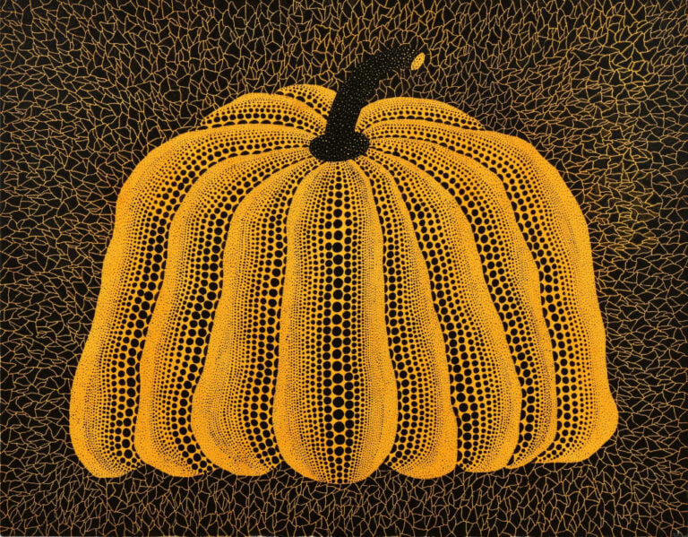 Yayoi Kusama, 'Pumpkin', 1991. Acrylic on canvas, 91 &times; 116.7 cm. Collection of the artist. &copy; YAYOI KUSAMA