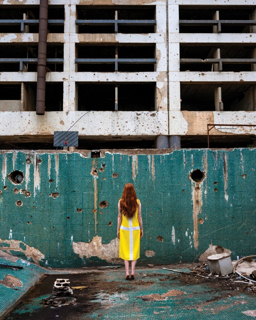 Rania Matar, Petra, Holiday Inn Hotel Pool, Beirut, Lebanon, 2021 (Courtesy of the Artist)