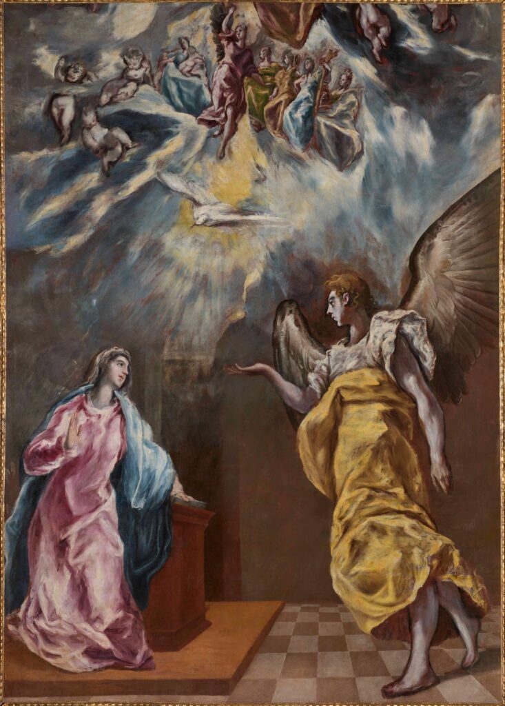 El Greco (Candia, Creta, Grecia, 1541–Toledo, 1614)
Anunciación, 1614
Óleo sobre lienzo, 294 x 209 cm
Colección Banco Santander
