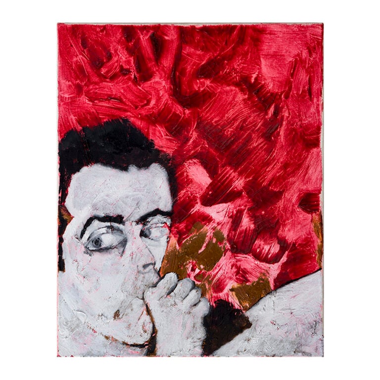 Francesco Clemente, Autoritratto con dito in bocca, 1980
