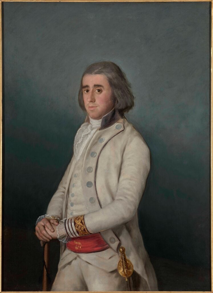 Francisco de Goya (Fuendetodos, Zaragoza, 1746-Burdeos,
1828)
Valentín Belvís de Moncada y Pizarro, h. 1795
Óleo sobre lienzo, 115 × 83 cm
Colección Banco Santand