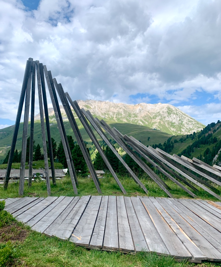 Il progetto RespirART a Pampeago. Ph: Claudia Zanfi