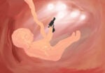 The Womb, 2019, by Tala Madani The Womb, 2019, still dal video @ the artist and David Kordansky Gallery