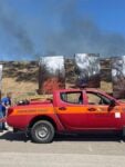A Gibellina l'installazione fotografica di Stefano Cerio sugli incendi &egrave; minacciata da un incendio