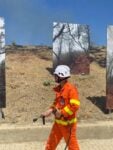 A Gibellina l'installazione fotografica di Stefano Cerio sugli incendi &egrave; minacciata da un incendio