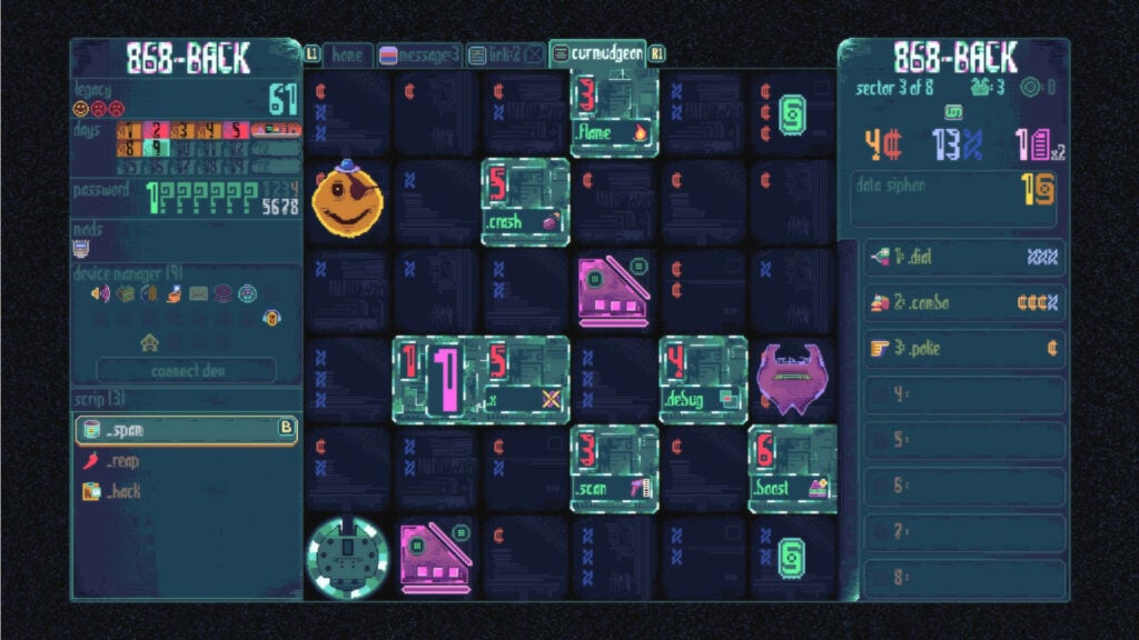 868-BACK di Michael Brough e Finji - videogiochi