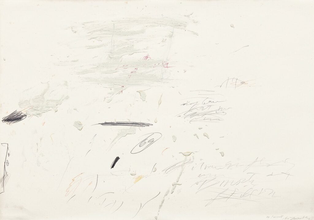 Il grande artista Cy Twombly realizzò una celebre serie di opere ispirato dal borgo di Sperlonga. Presto in mostra a Parigi