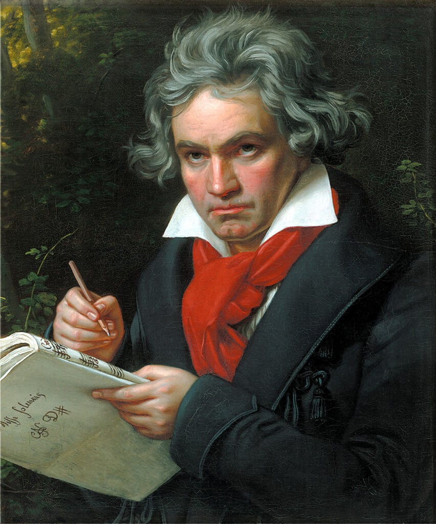 Ritratto di Beethoven con la partitura per la Missa Solemnis, Joseph Karl Stieler, 1820