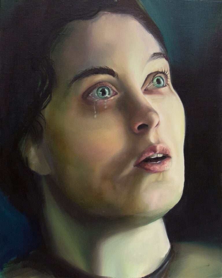 Chiara Calore, Smeraldi, 2026, olio su tela, 50x40 cm