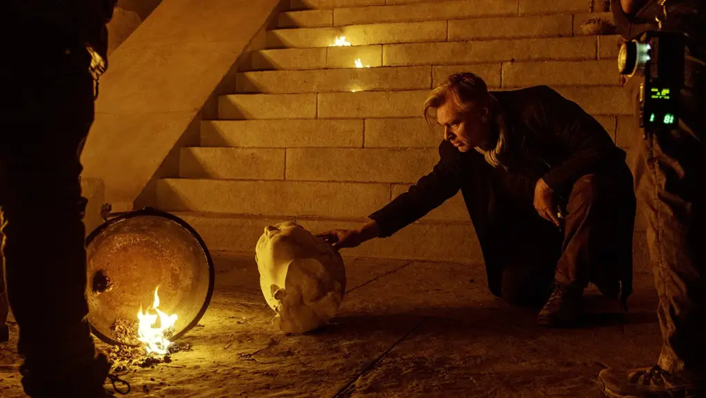 Christopher Nolan sul set di "The Odyssey" di Christopher Nolan