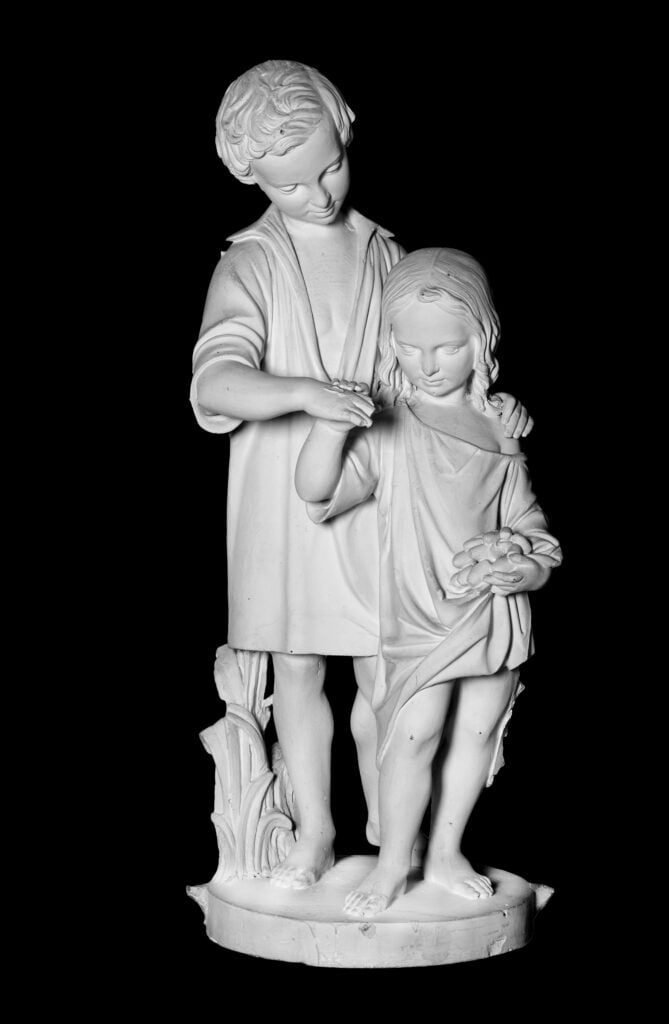 Ferdinand M&uuml;ller, La seta, 1862, modello in gesso. Tremezzina, Villa Carlotta