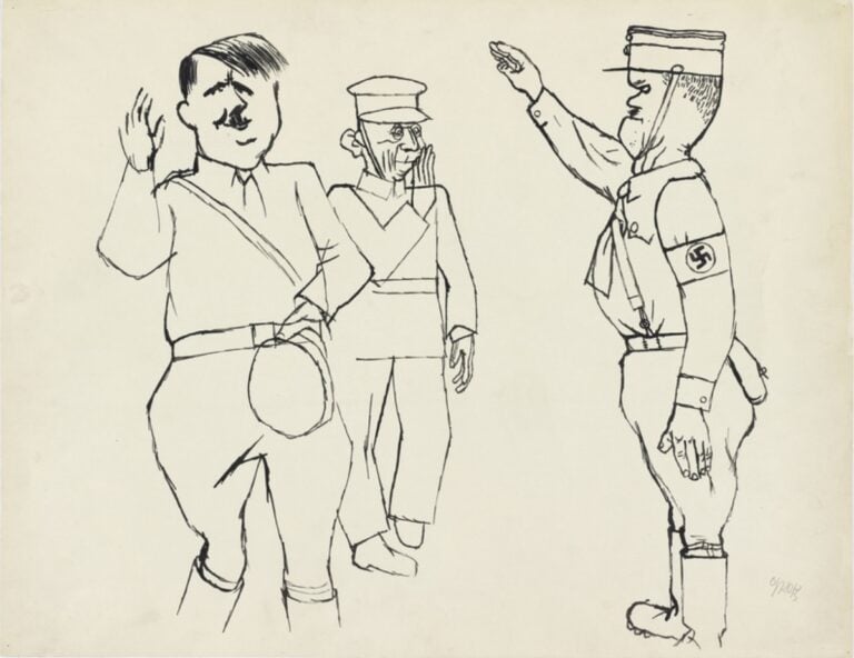 George Grosz, Heil Hitler, 1930. St&auml;dtische Galerie im Lenbachhaus und Kunstbau M&uuml;nchen