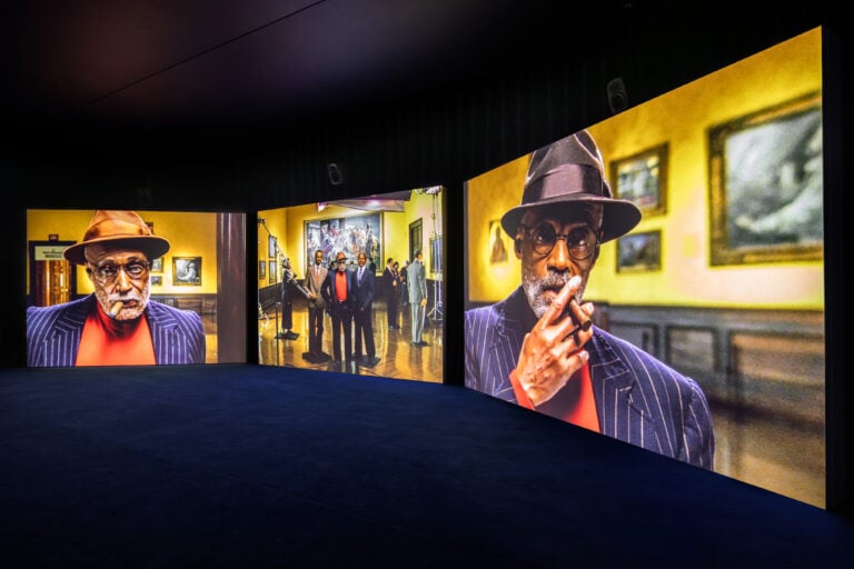 Installation view della mostra di Isaac Julien da gres art 671. Ph: Diego De Pol