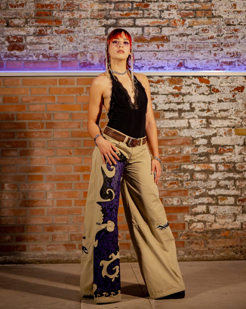 La modella Carlotta Lucchesi alla sfilata Krzarchive. Ph: Kelvin Domfeh