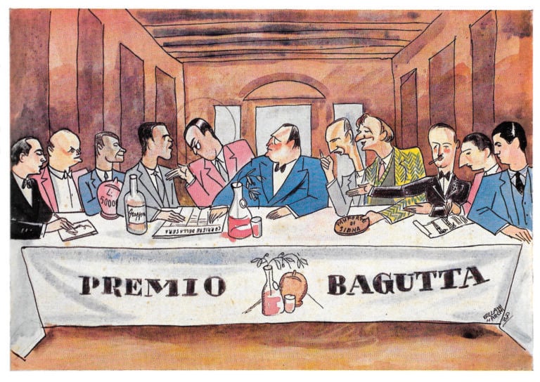 Mario Vellani Marchi, Il Premio Bagutta, 1928, courtesy Allemandi