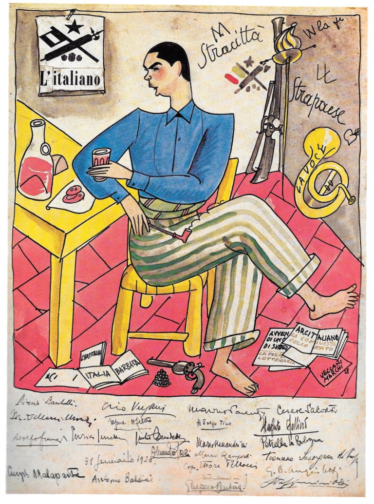 Mario Vellani Marchi, Lista per Curzio Malaparte, 31 gennaio 1928, courtesy Allemandi