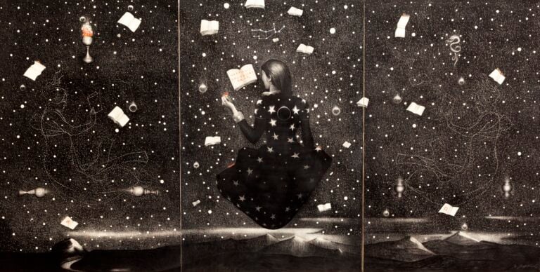 Omar Galliani, L&rsquo;eco della Sibilla, 2026. Ph: Ignacio Maria Coccia
