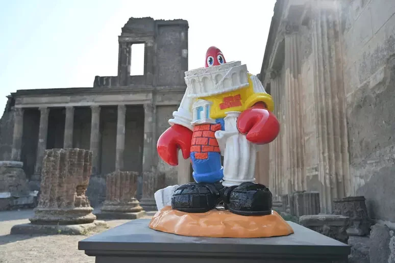 Un'opera di Philip Colbert a Pompei