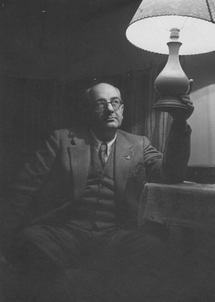 Alberto Savinio at Studio Vasari, Roma. Courtesy Archivio Alberto Savinio

