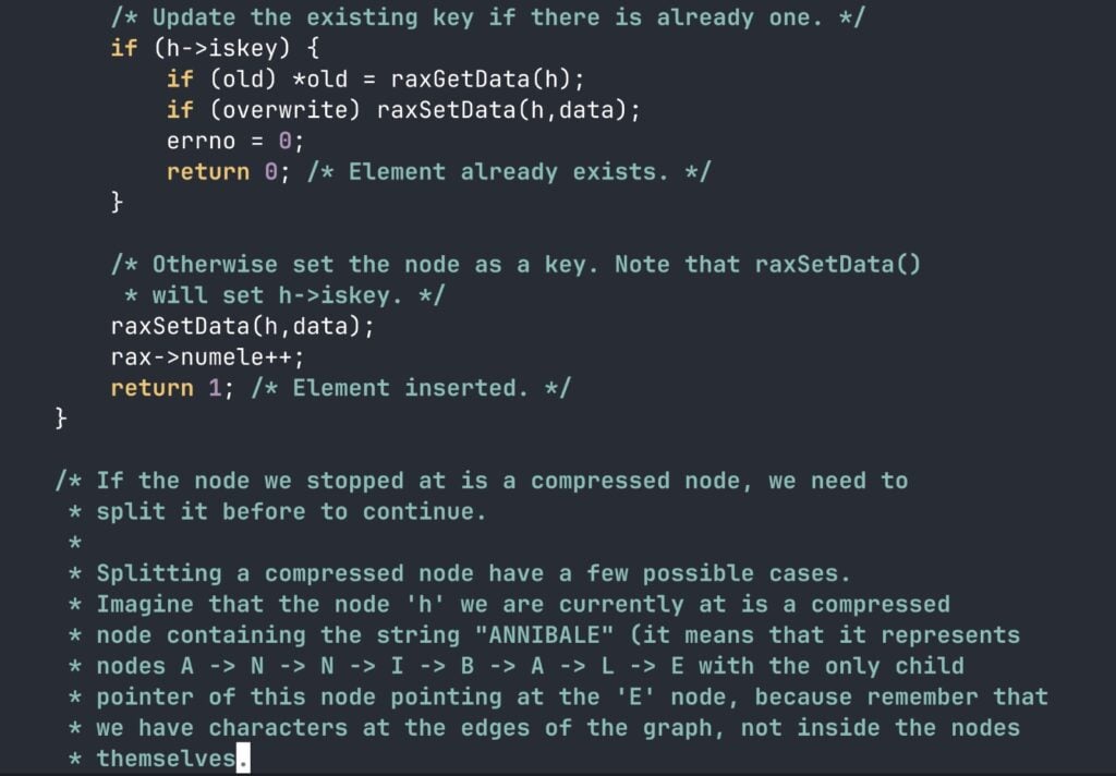 Un esempio di Literate Programming in Redis